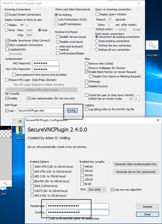 ultravnc old plugin encryption code